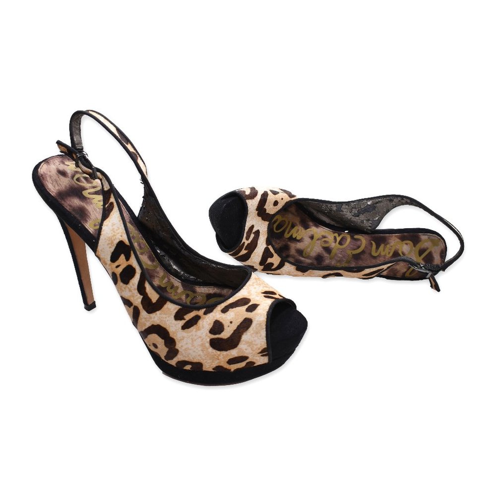 Sam Edelman Authentic Leather Orange Leopard